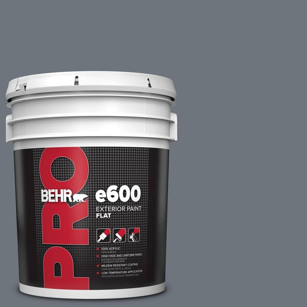 BEHR PRO 5 gal. #750F-5 Silver Hill Flat Exterior Paint
