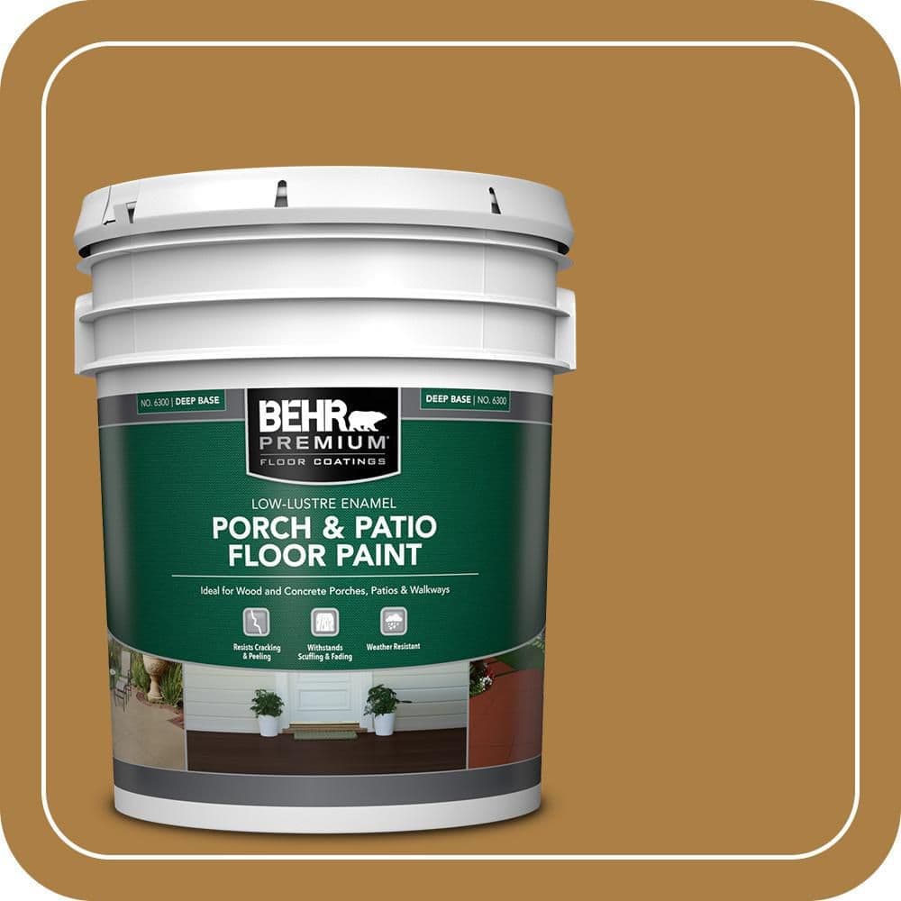 BEHR PREMIUM #M280-7 Karat Low-Lustre Enamel Interior/Exterior Porch and Patio Floor Paint (1)