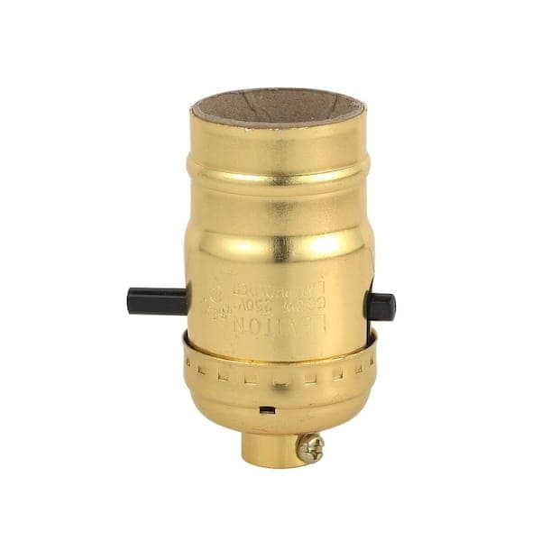Leviton Push-Button Socket Lamp Holder 6098-PG