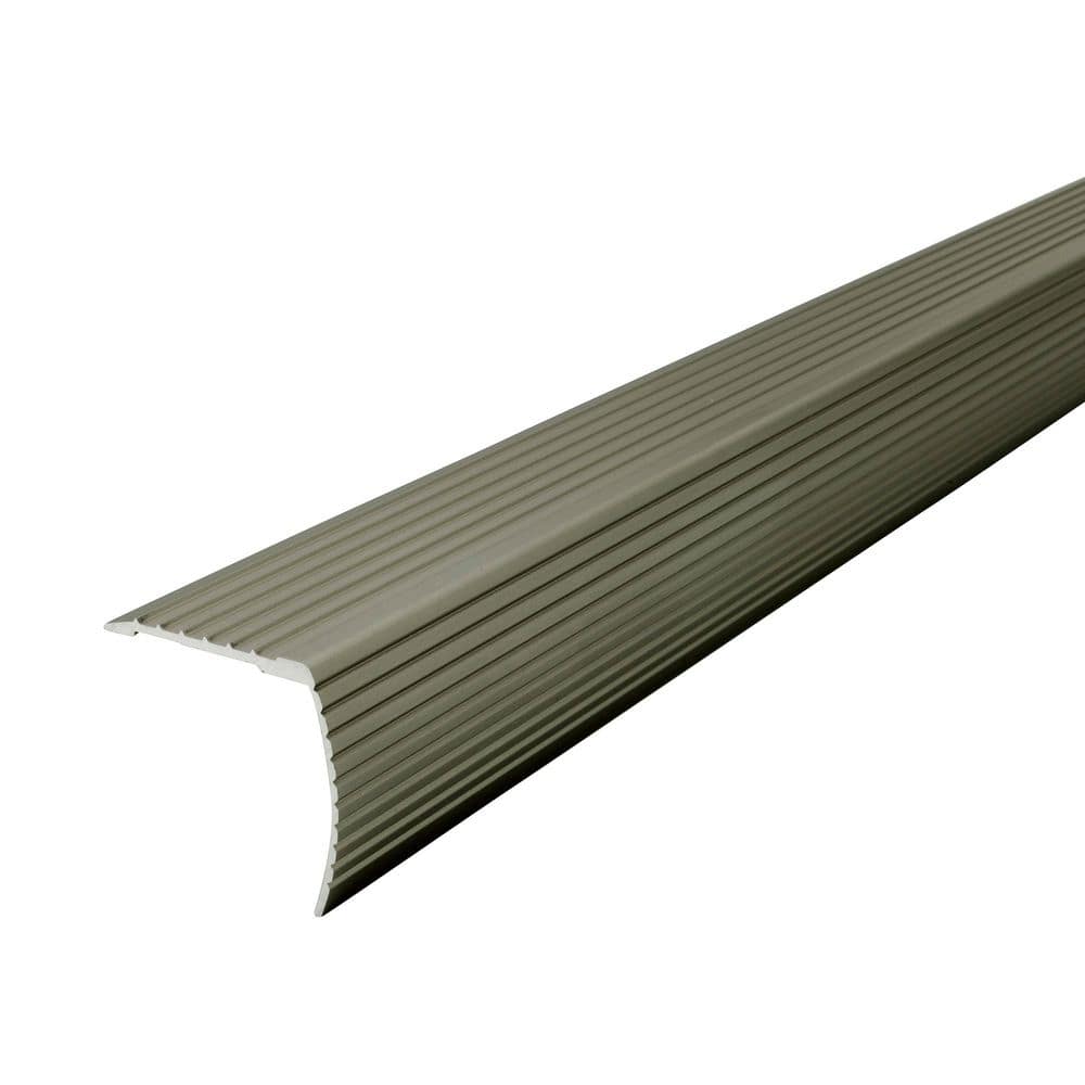 M-D Building Products 72" SATIN NICKEL ALUMINUM FLUTE CINCH STAIR EDGING