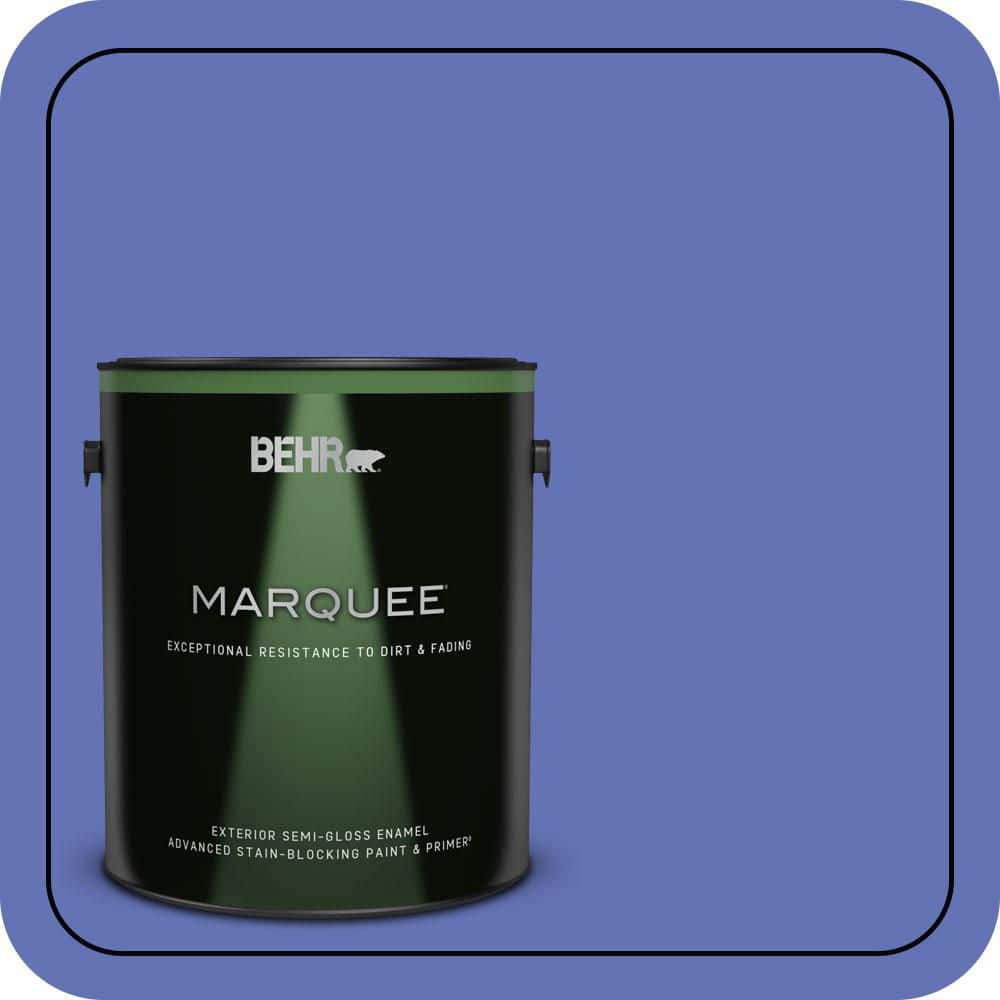 BEHR MARQUEE 1 gal. #P540-6 Wild Pansy Semi-Gloss Enamel Exterior Paint & Primer