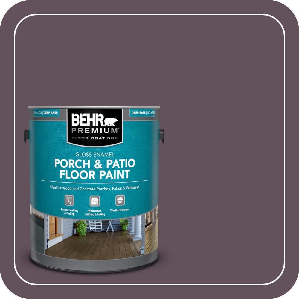 BEHR PREMIUM 1 gal. #S100-7 Medieval Wine Gloss Enamel Interior/Exterior Porch and Patio Floor Paint