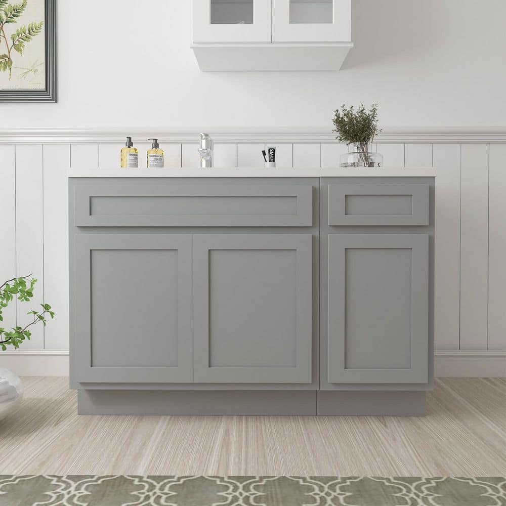 Vanity Art Montclair 3-Door and Freestanding Shaker Bathroom Vanity Cabinet (No Top) - Unassembled (1)
