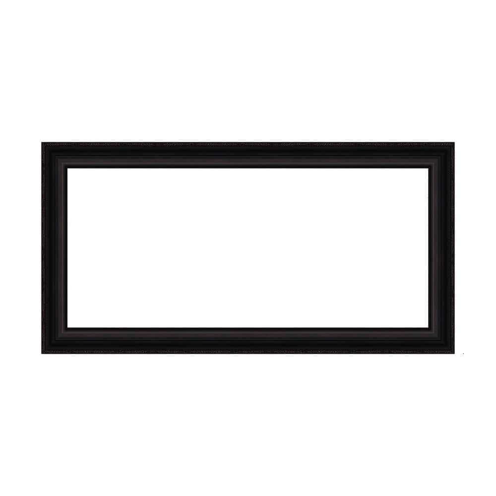 Amanti Art Mirror Makeover Parlor Black 49.25 in. W x 25.25 in. H Bathroom Mirror Frame Border Kit-Fits a 48 x 24 Mirror (1)