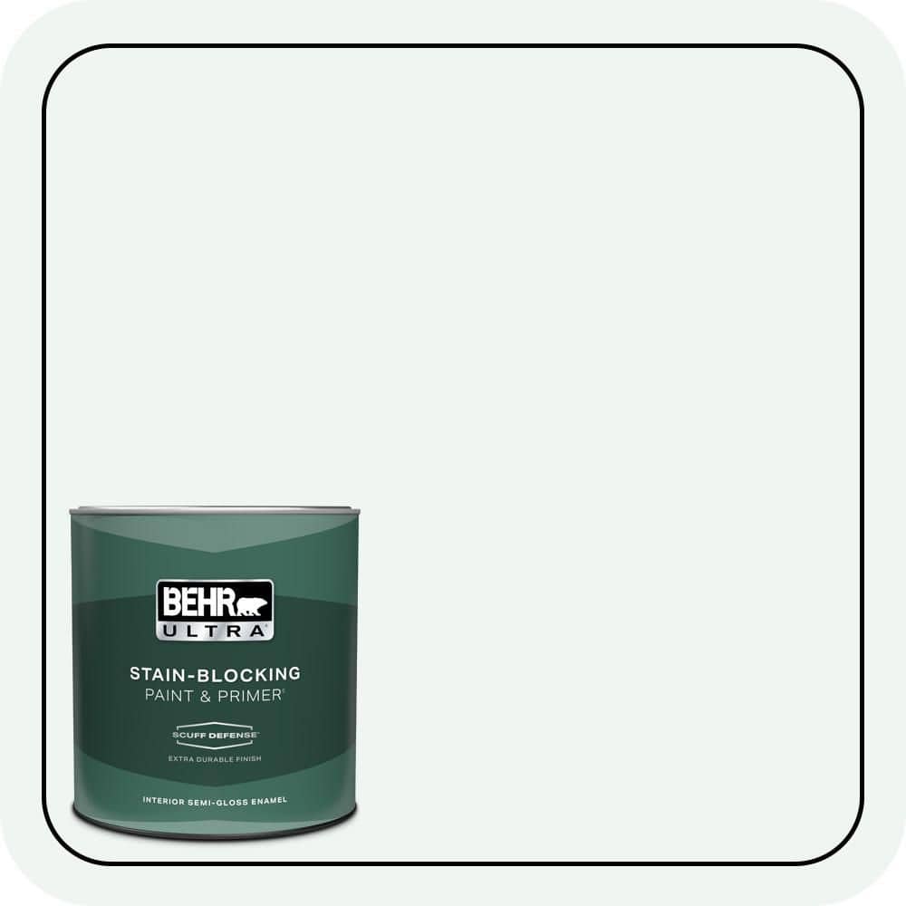 BEHR ULTRA 1 qt. #T13-14 Heavy Sugar Extra Durable Semi-Gloss Enamel Interior Paint & Primer