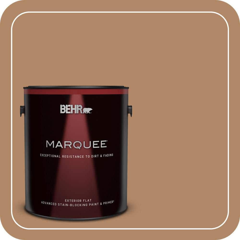 BEHR MARQUEE 1 gal. #MQ2-02 Syrup Flat Exterior Paint & Primer