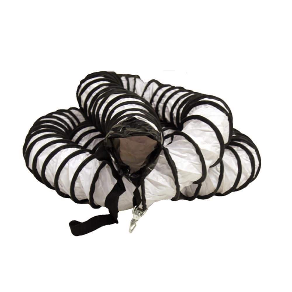 Rubber-Cal Air Ventilator White D 25 ft.Coil Flexible Ducting White (4)