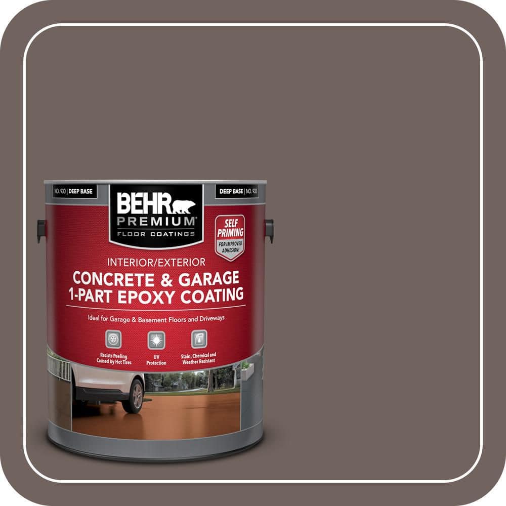 BEHR PREMIUM #N140-6 Self-Priming 1-Part Epoxy Satin Interior/Exterior Concrete and Garage Floor Paint (1)
