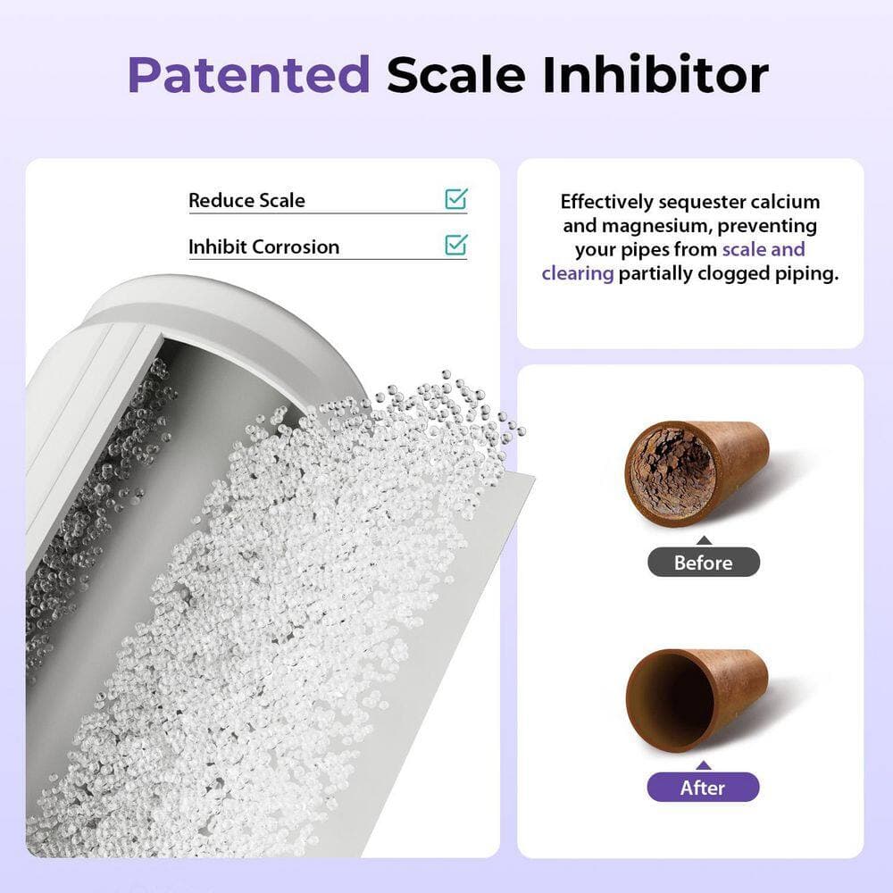 ISPRING WGB31B-DS Anti-Scale Whole House Water Filter System, Reduce up to 99% Chlorine and Sediments, Water Filter & Descaler (2)