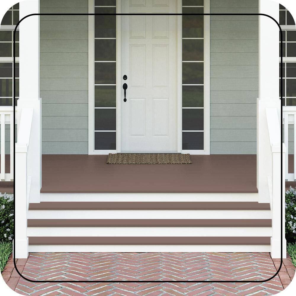 BEHR PREMIUM 1 gal. #MQ1-56 Elkhound Textured Low-Lustre Enamel Interior/Exterior Porch and Patio Anti-Slip Floor Paint (3)