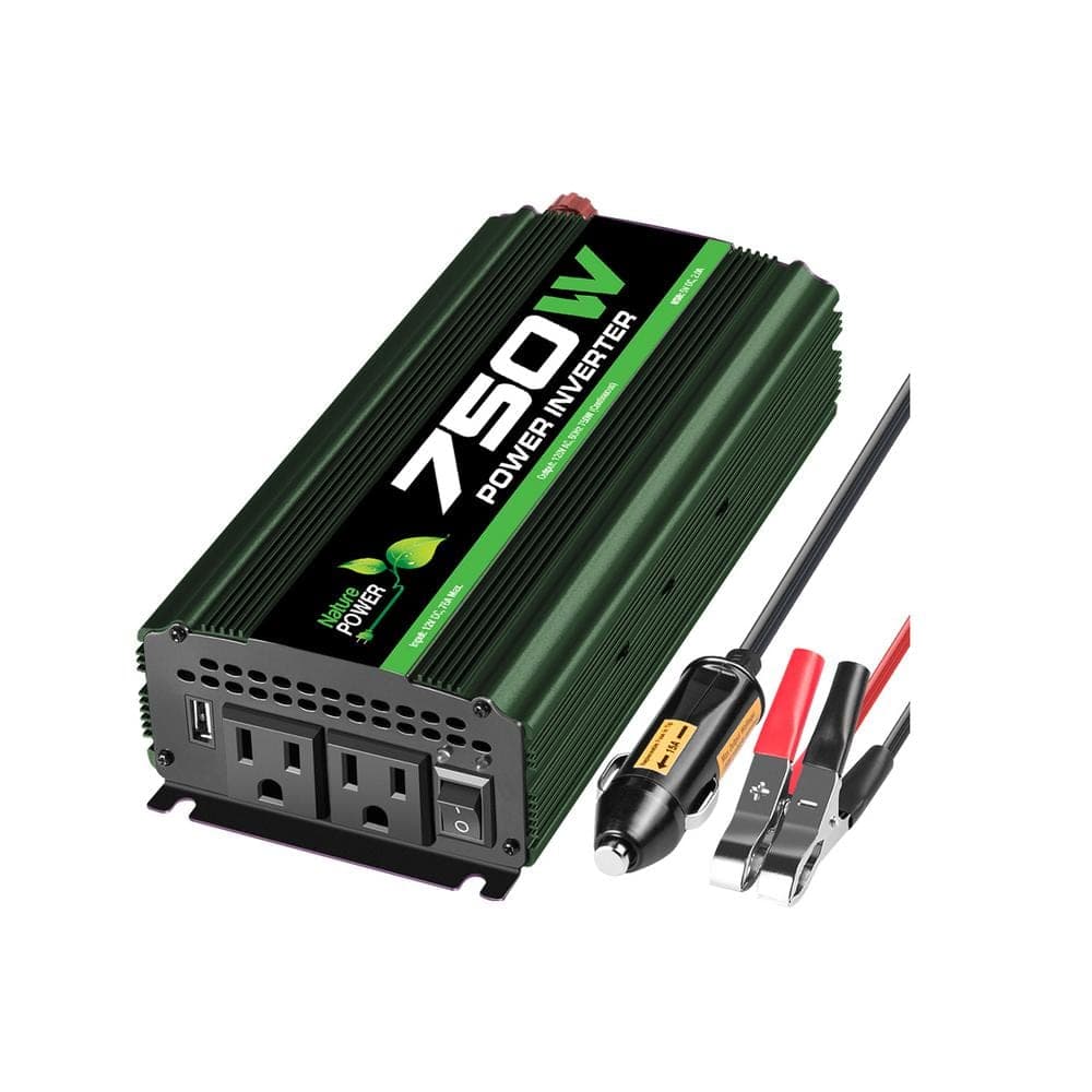 NATURE POWER 750-Watt Battery Powered Portable Power Inverter
