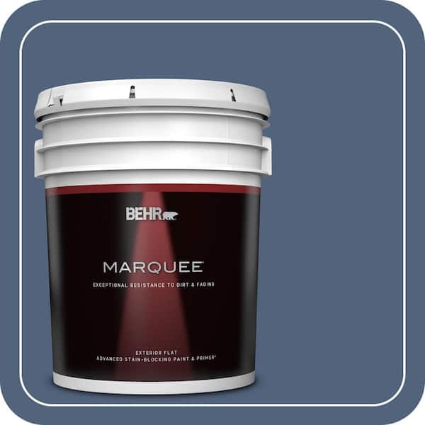 BEHR MARQUEE 5 gal. #PMD-64 Evening Symphony Flat Exterior Paint & Primer (2)