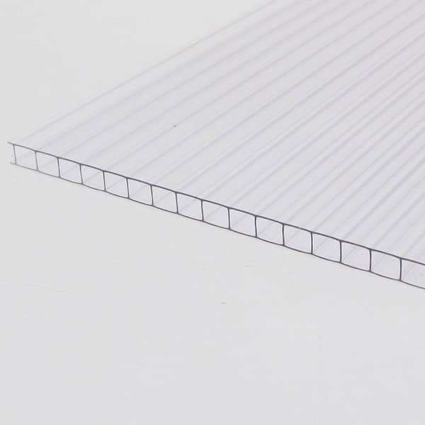 LEXAN Thermoclear 48 in. x 96 in. x 1/4 in. (6mm) Clear Multiwall Polycarbonate Sheet (2)