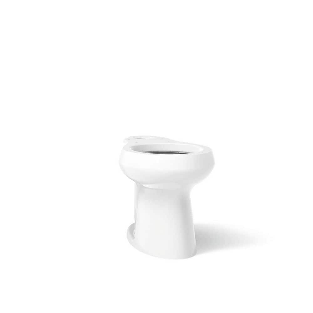 KOHLER Highline Comfort Height Round Toilet Bowl Only in White (1)