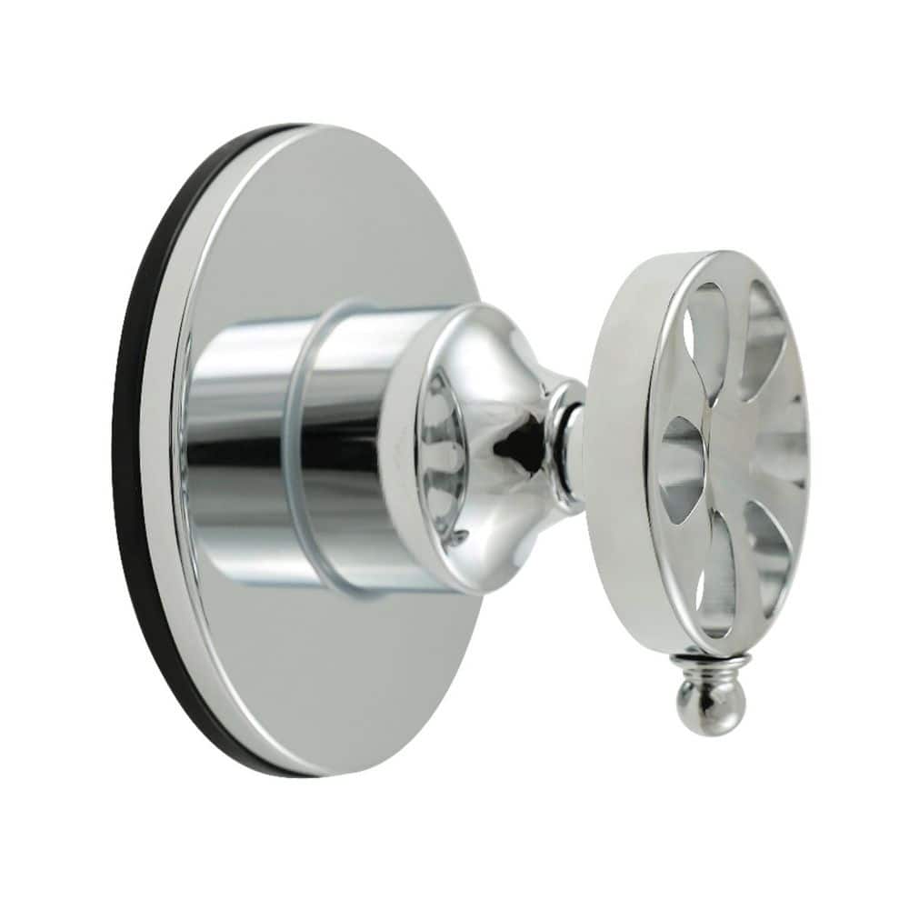 Kingston Brass Belknap 1/2 in. Single-Handle 1-Hole Wall Mount 3-Way Diverter Valve with Trim Kit in Polished Chrome