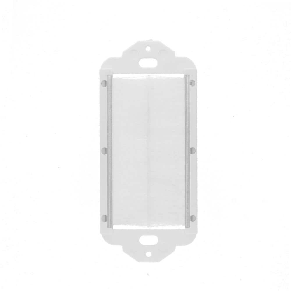 Leviton White 1-Gang Audio/Video Wall Plate (1-Pack) 41075-DBW (3)
