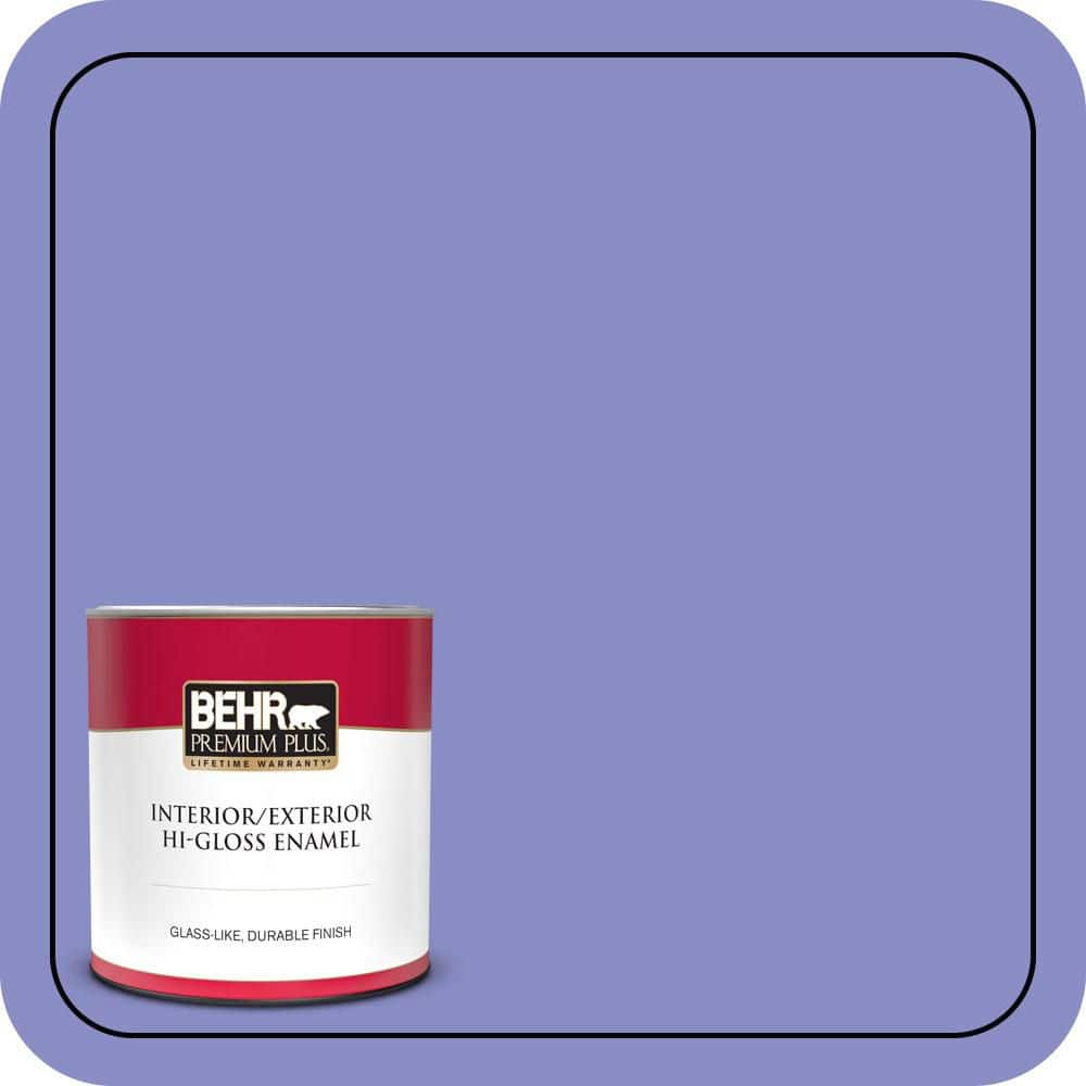 BEHR PREMIUM PLUS 1 qt. #P550-5 Carriage Ride Hi-Gloss Enamel Interior/Exterior Paint & Primer (1)
