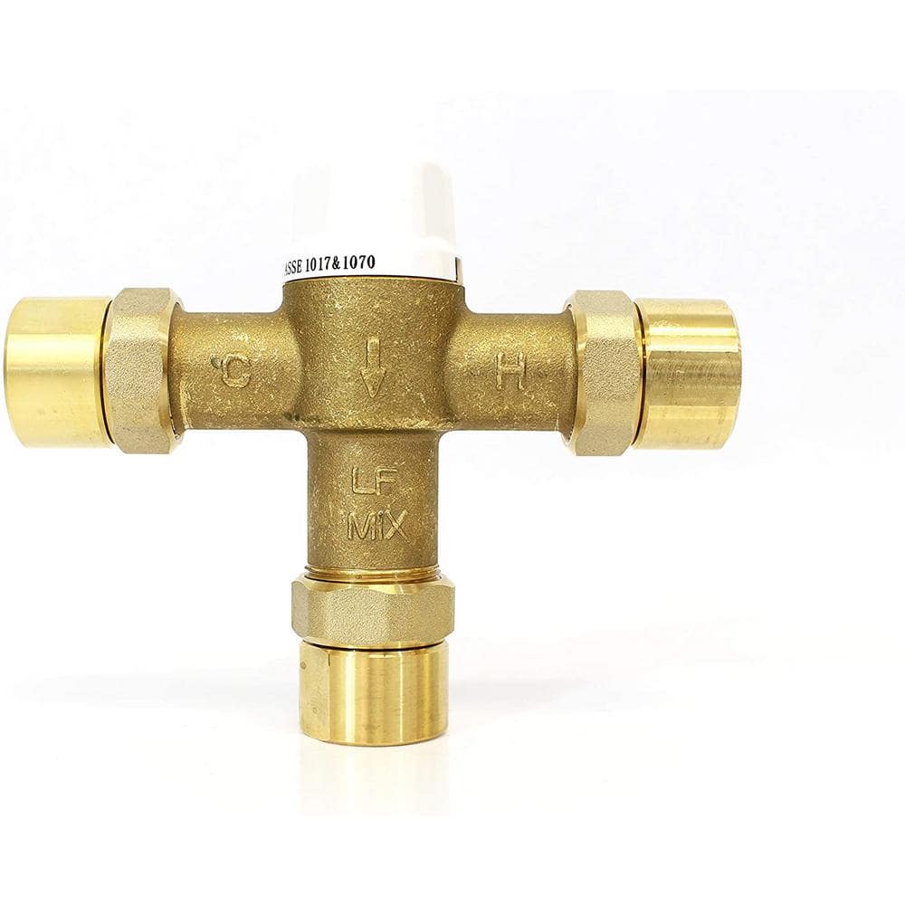 CMI inc 1/2 in. x 3/4 in. Thermostatic Mixing Valve with Female Connection (2)