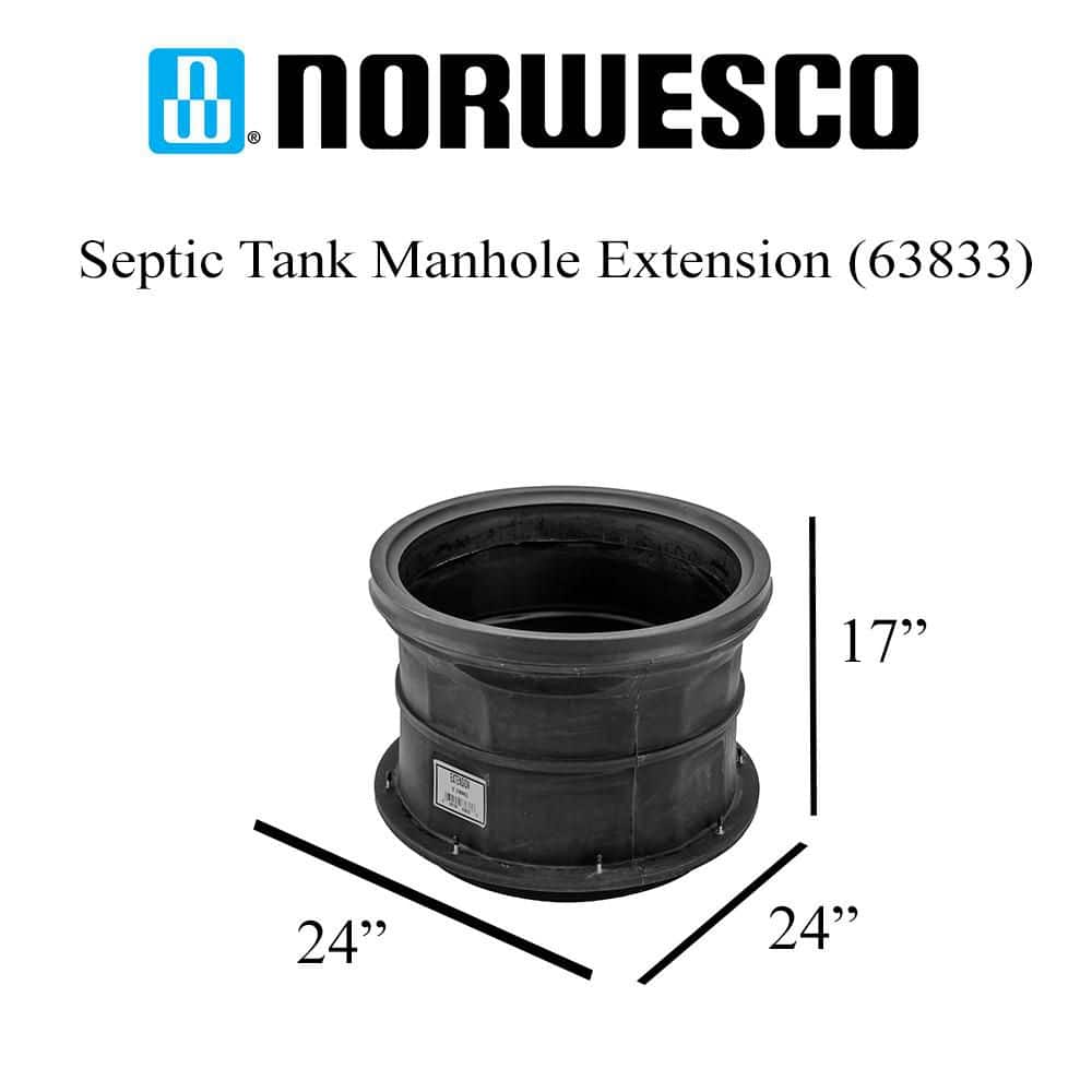 Norwesco Septic Tank Manhole Extension 15 in. H x 20 in. D (3)