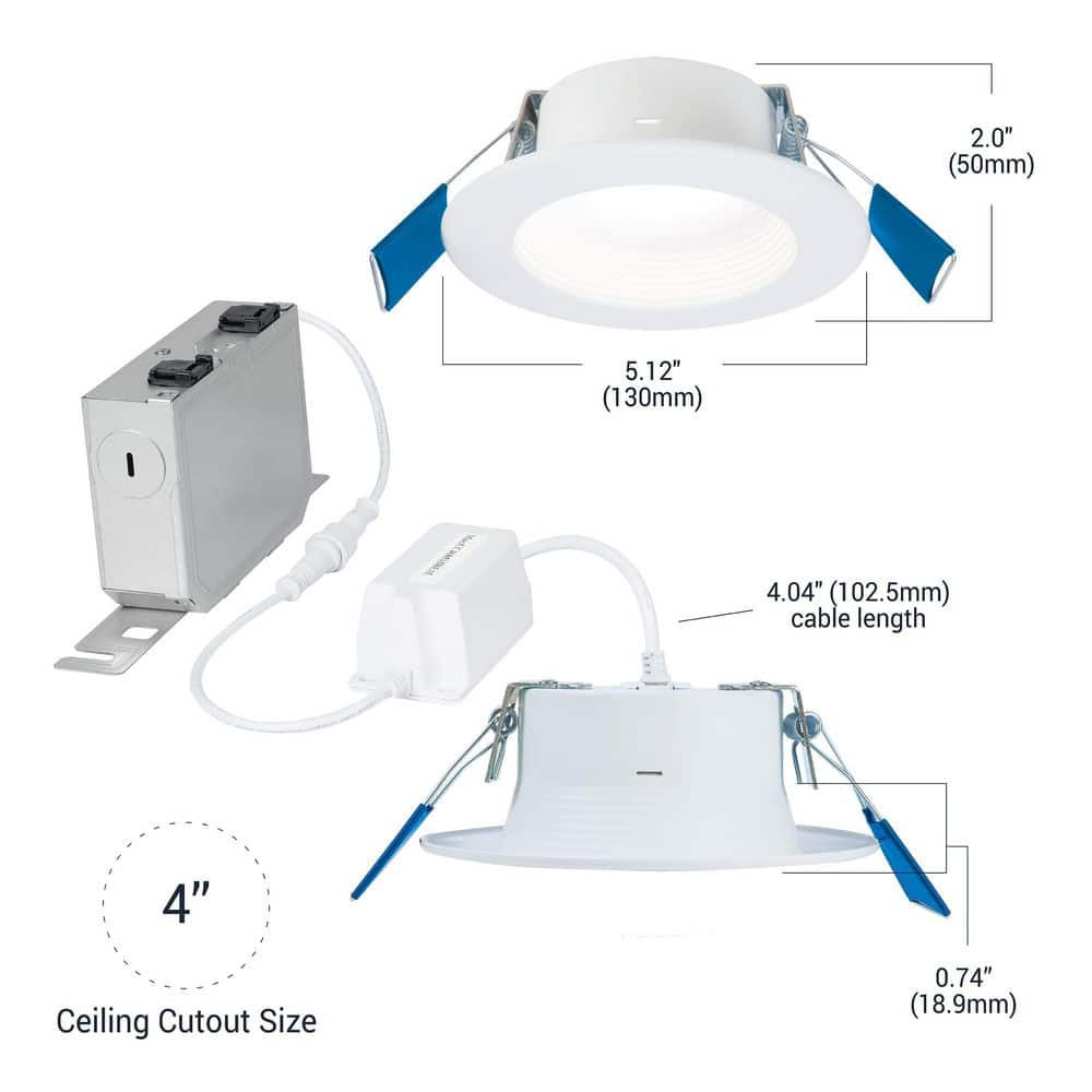 HALO RL 4 in. Color and Tunable White Regresed Canless Smart Wi-Fi LED Recessed Downlight with WiZ Pro (3)