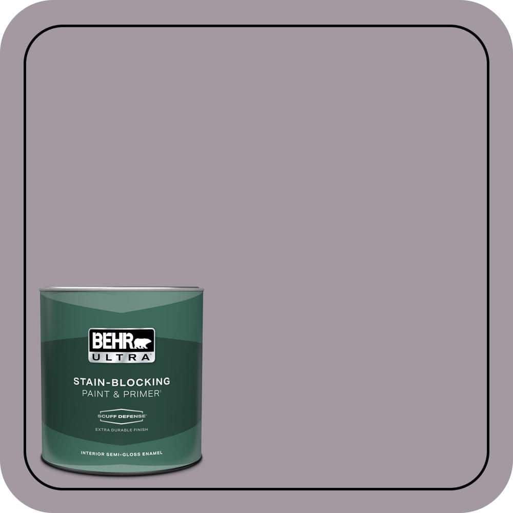 BEHR ULTRA 1 qt. #N570-3 Art Nouveau Glass Extra Durable Semi-Gloss Enamel Interior Paint & Primer