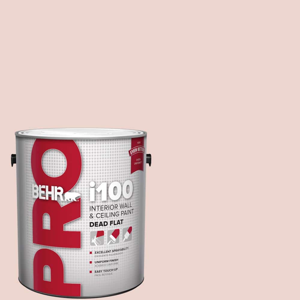 BEHR PRO 1 gal. #S170-1 Ole Pink Dead Flat Interior Paint