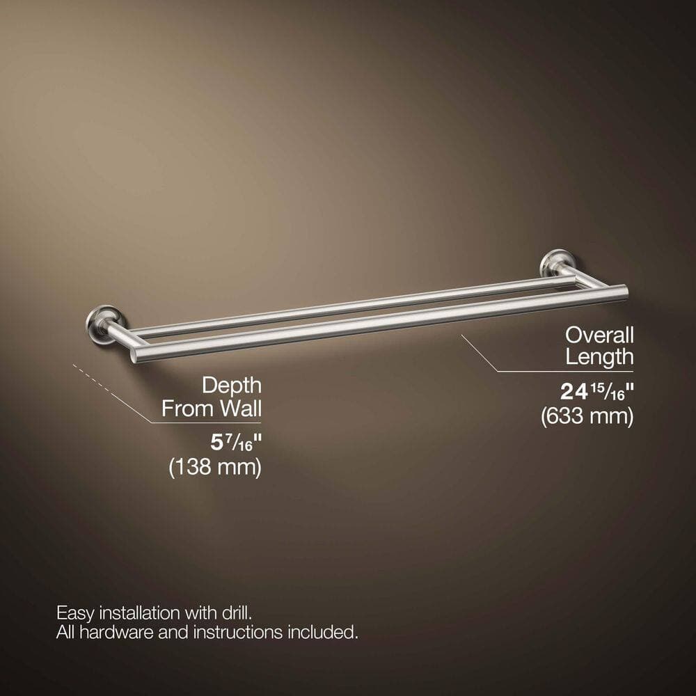 KOHLER Purist Wall Mounted Towel Bar (3)
