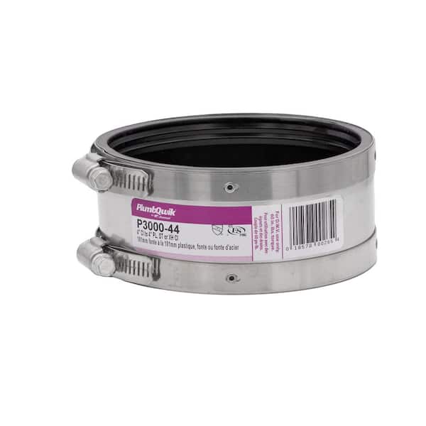 Fernco Proflex 4 in. x 4 in. Neoprene Shielded Coupling (2)