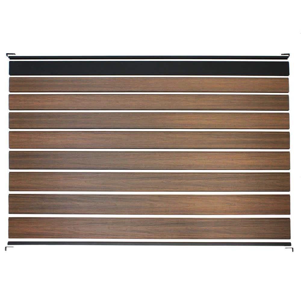 EuroFence 0.41 ft. H x 5.91 ft. W Euro Style King Cedar Tongue and Groove Composite Fence Board (3)