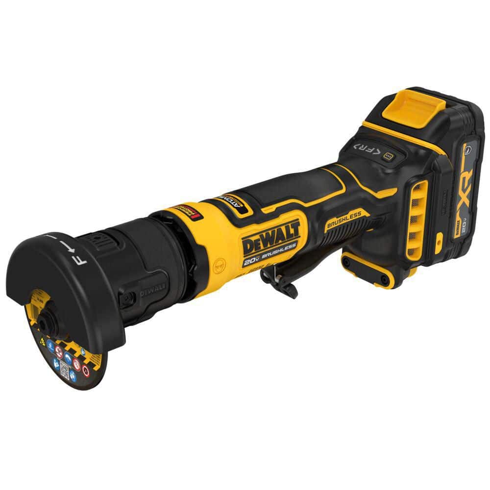 DEWALT ATOMIC 20V MAX Lithium-Ion Cordless Brushless 3 in. Cut-Off Tool Kit with (2) 1.7 Ah Batteries, Charger and Kitbag (3)