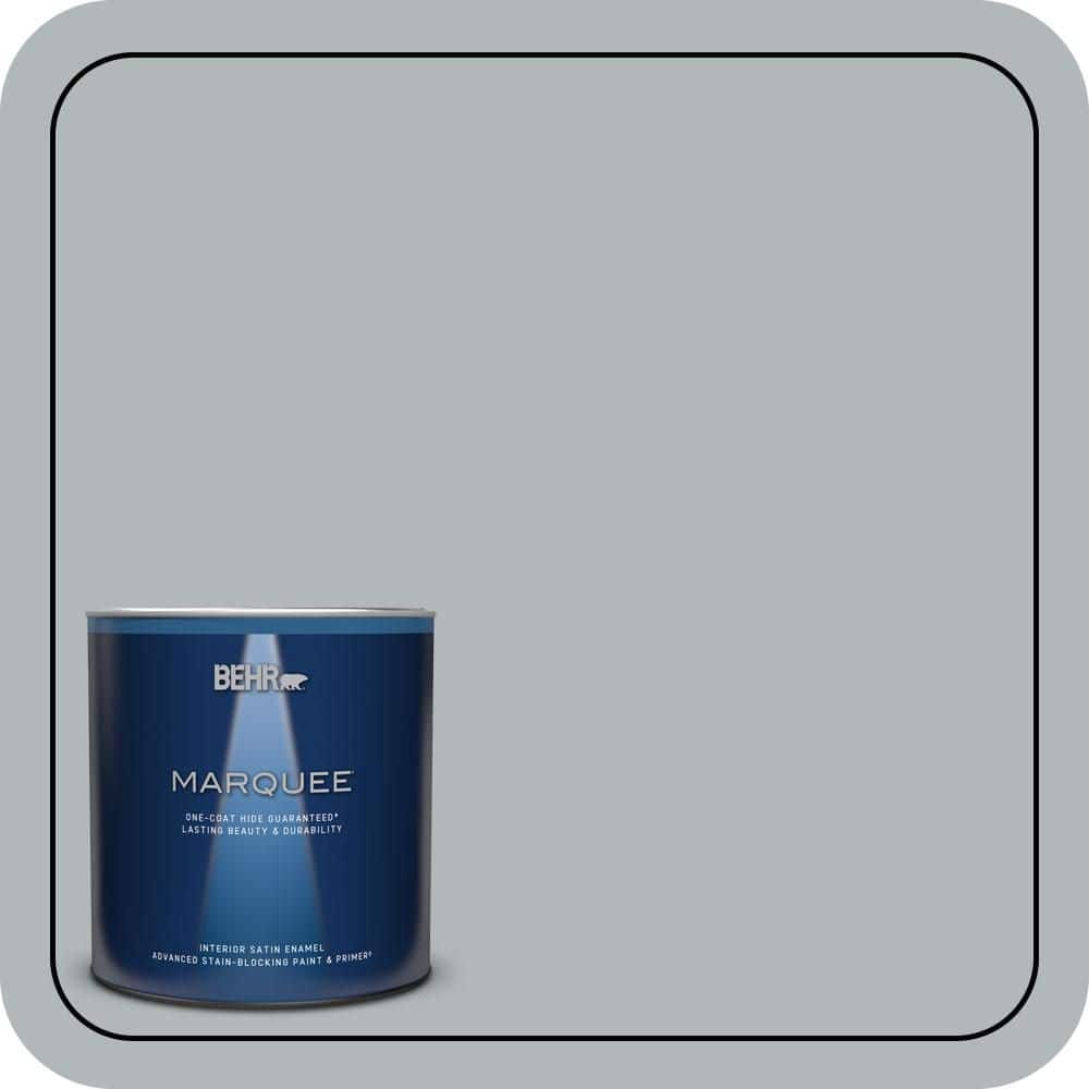 BEHR MARQUEE 1 qt. #N450-3 Meteor Shower Satin Enamel Interior Paint & Primer