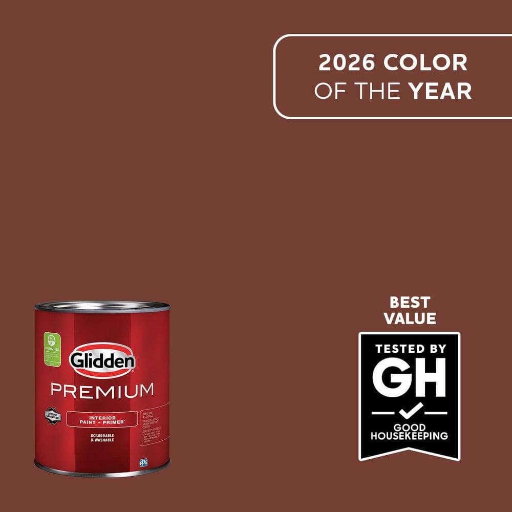 Glidden Premium 1 qt. PPG1060-7 Warm Mahogany Eggshell Interior Latex Paint