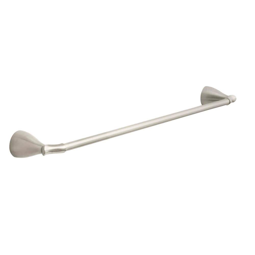 Glacier Bay Edgewood 24 in. Towel Bar in Brushed Nickel