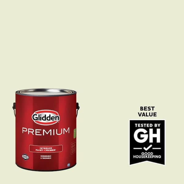 Glidden Premium 1 gal. PPG1116-1 Just Perfect Satin Interior Latex Paint (2)