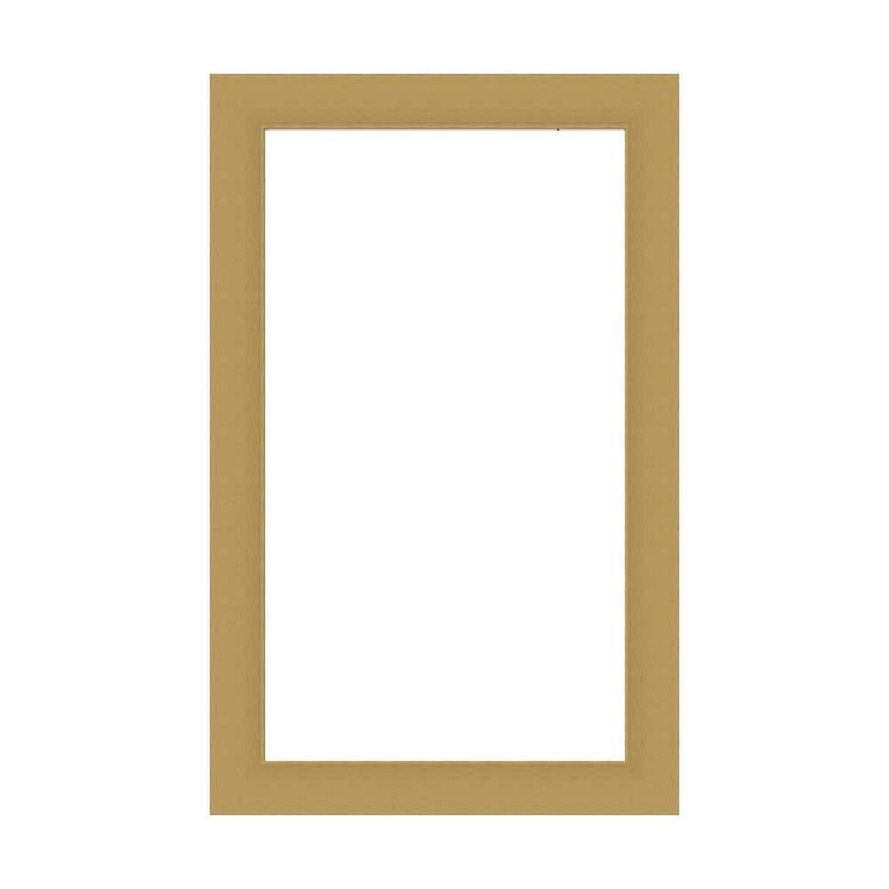 Amanti Art Mirror Makeover Grace Brushed Gold 17.25 in. W x 27.25 in. H Bathroom Mirror Frame Border Kit-Fits a 16 x 26 mirror (1)