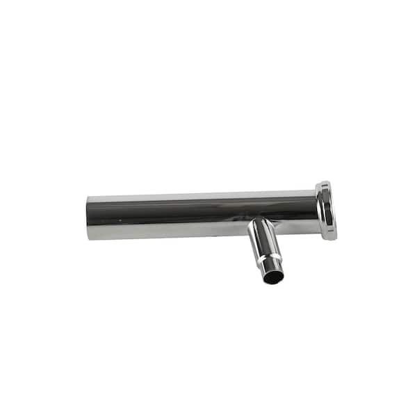 Everbilt 1-1/2 in. x 8 in. 24-Gauge Chrome-Plated Brass Flanged Strainer Sink Drain Tailpiece Extension Tube with Hi-Line-DB (2)