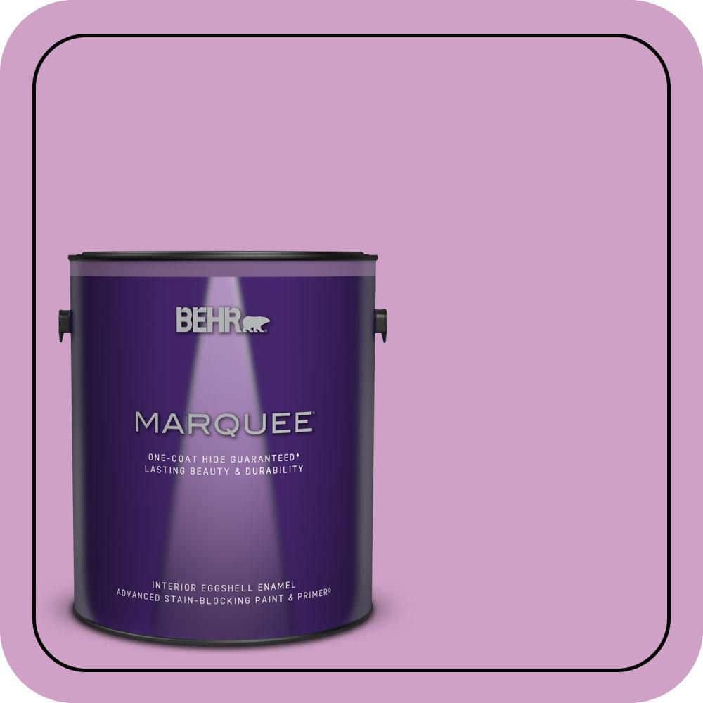 BEHR MARQUEE 1 gal. #670B-4 Geranium Bud Eggshell Enamel Interior Paint & Primer (1)