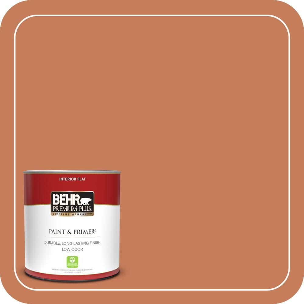 BEHR PREMIUM PLUS #M210-6 Orange Liqueur Enamel Low Odor & Primer (1)