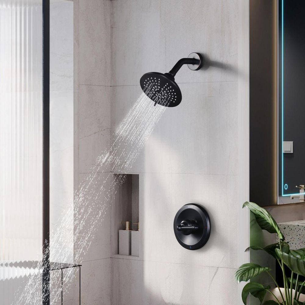 ALEASHA Single Handle 5-Spray Shower Faucet 1.8 GPM with Pressure Balance in Oil Rubbed Bronze (2)