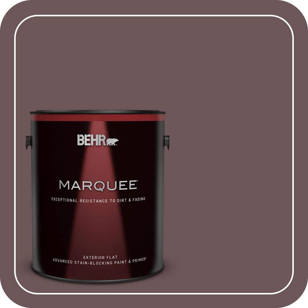 BEHR MARQUEE 1 gal. #N120-7 Grand Plum Flat Exterior Paint & Primer (1)