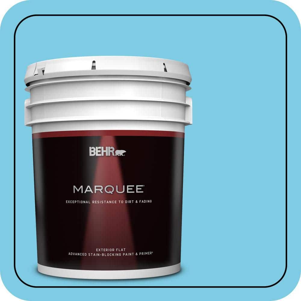 BEHR MARQUEE 5 gal. #P490-3 Big Chill Flat Exterior Paint & Primer