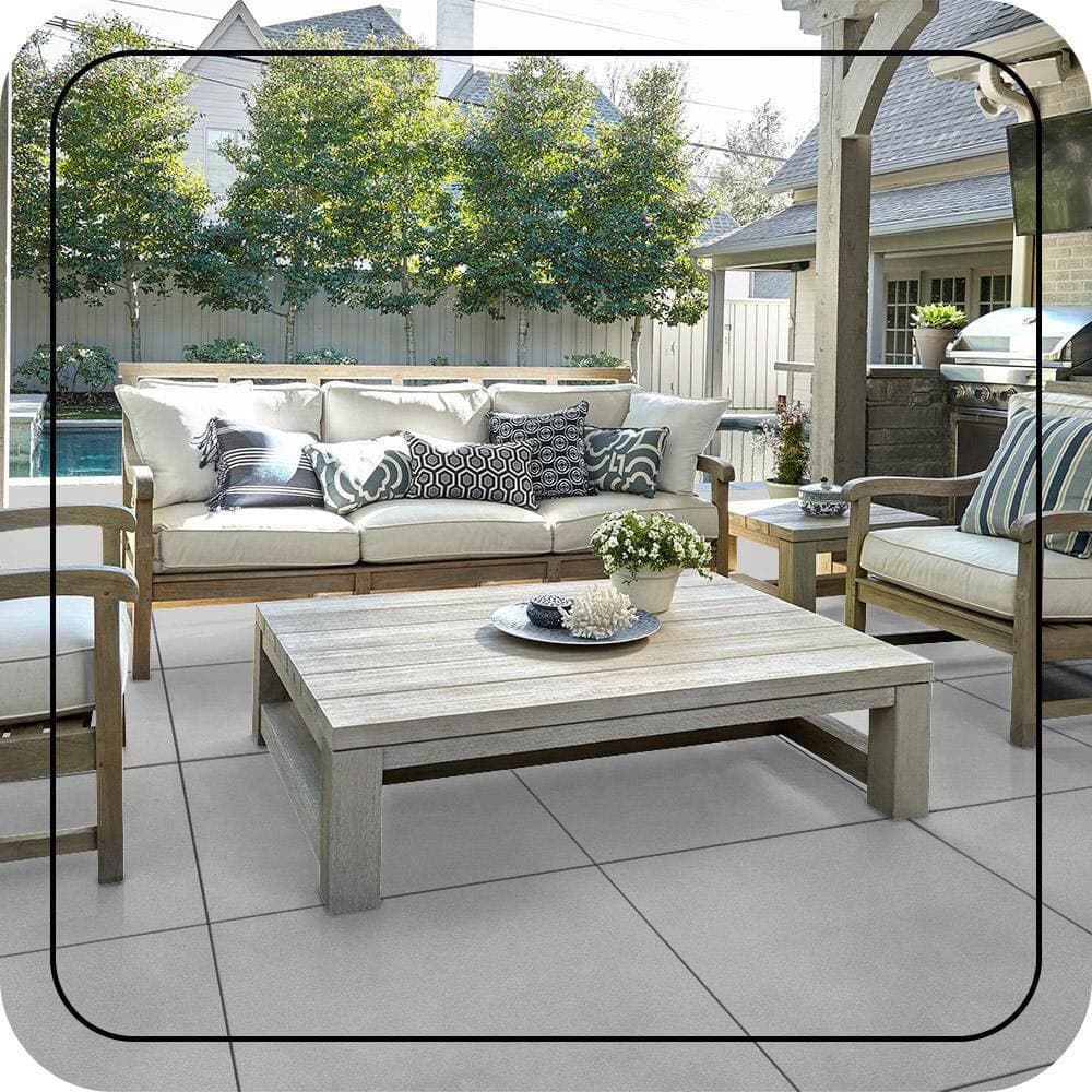 BEHR PREMIUM 1 gal. #N520-1 White Metal Textured Low-Lustre Enamel Interior/Exterior Porch and Patio Anti-Slip Floor Paint (4)