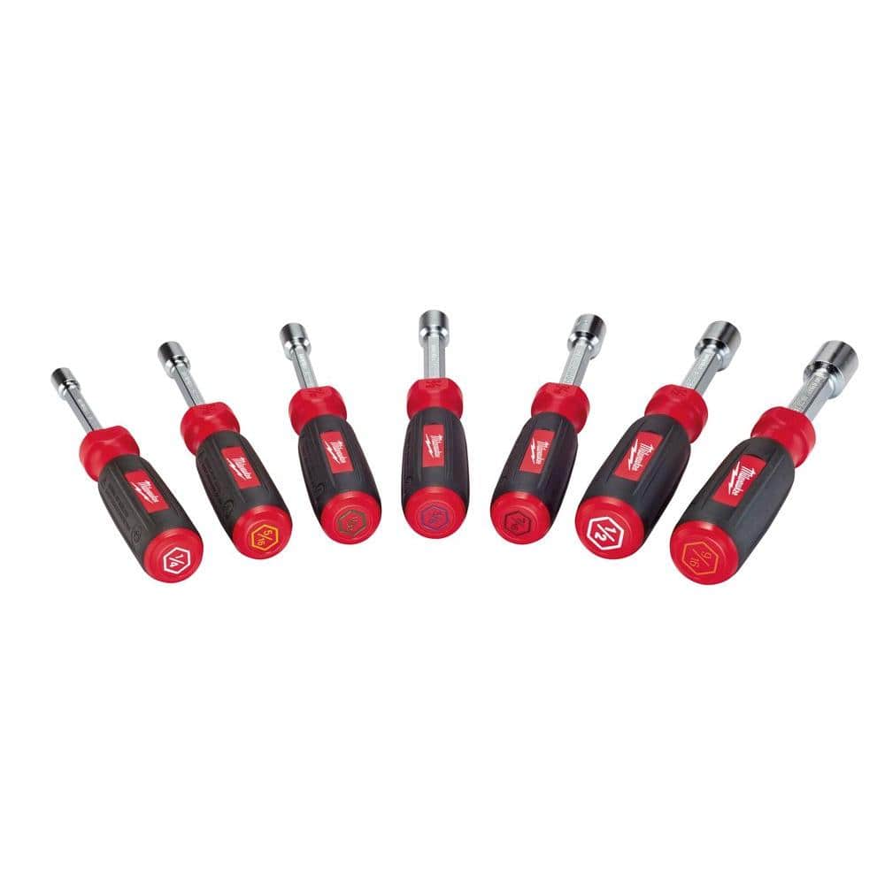 Milwaukee 7-Piece SAE Hollow Shaft Nut Driver Set (3)