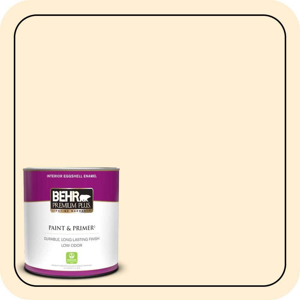 BEHR PREMIUM PLUS #330A-1 Bonnie Cream Enamel & Primer Color Sample (1)