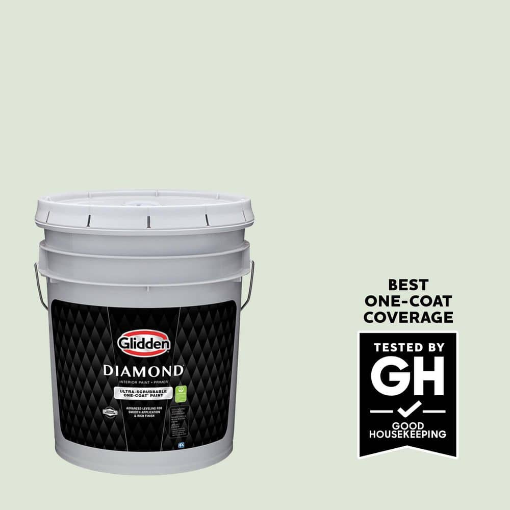Glidden Diamond 5 gal. PPG1145-4 Lime Daquiri Eggshell Interior Paint with Primer
