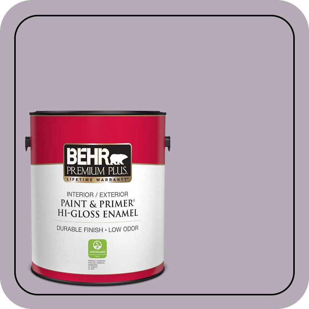 BEHR PREMIUM PLUS 1 gal. #MQ5-36 Audition Hi-Gloss Enamel Interior/Exterior Paint & Primer