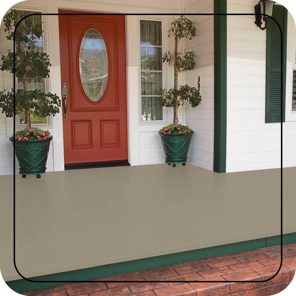 BEHR PREMIUM #N330-4 Low-Lustre Enamel Interior/Exterior Porch and Patio Floor Paint (2)
