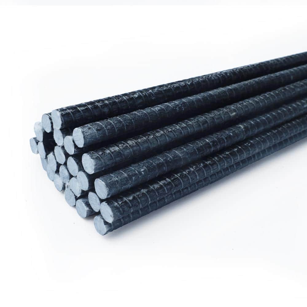 Wellco 3/8 in. x 36 in. #3 Black Nature Surface FRP Rebar (24-Pack)