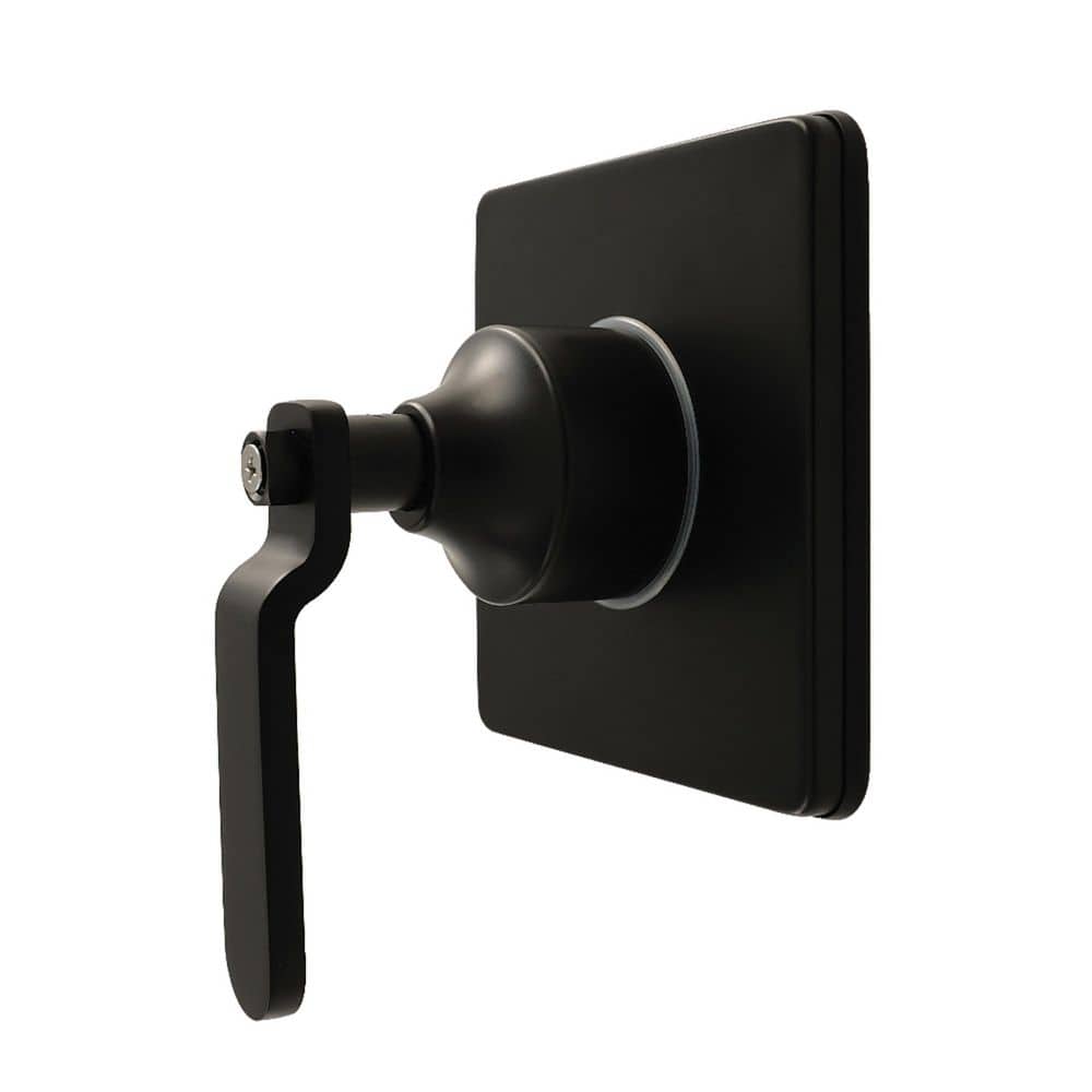Kingston Brass Whitaker 3/4 in. Single-Handle 1-Hole Wall Mount 6-Way Diverter Valve with Trim Kit in Matte Black (1)