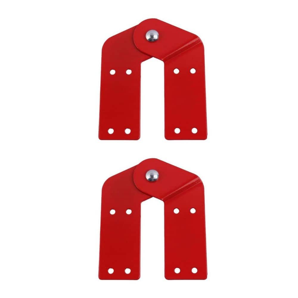 Helhom 2-Pack Aluminum Attic Ladder Hinge, Pull Down Attic Stair Parts Replacement, Herringbone Ladder Tie Rod Accessories (1)
